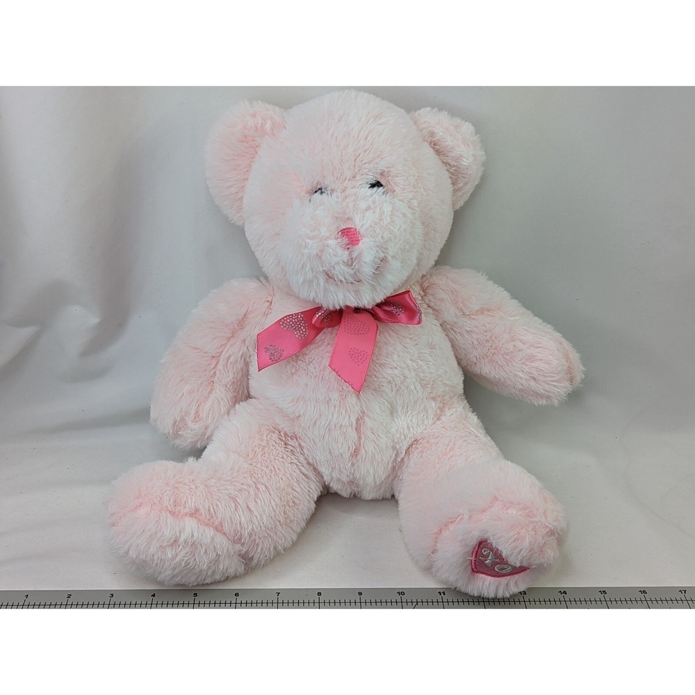 Walmart Pink Bear Plush 14 Inch‎ XO Stuffed Animal Toy